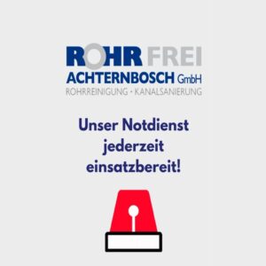 24-Stunden-Notdienst bei Rohrverstopfungen