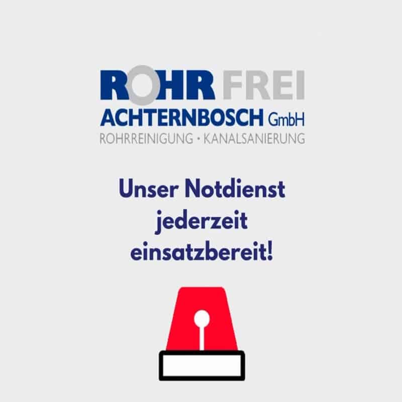 24-Stunden-Notdienst bei Rohrverstopfungen